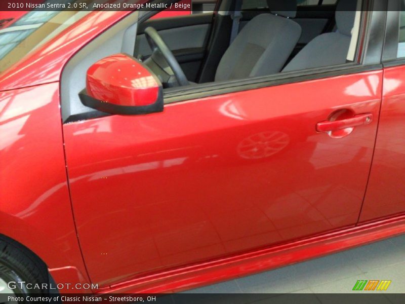 Anodized Orange Metallic / Beige 2010 Nissan Sentra 2.0 SR