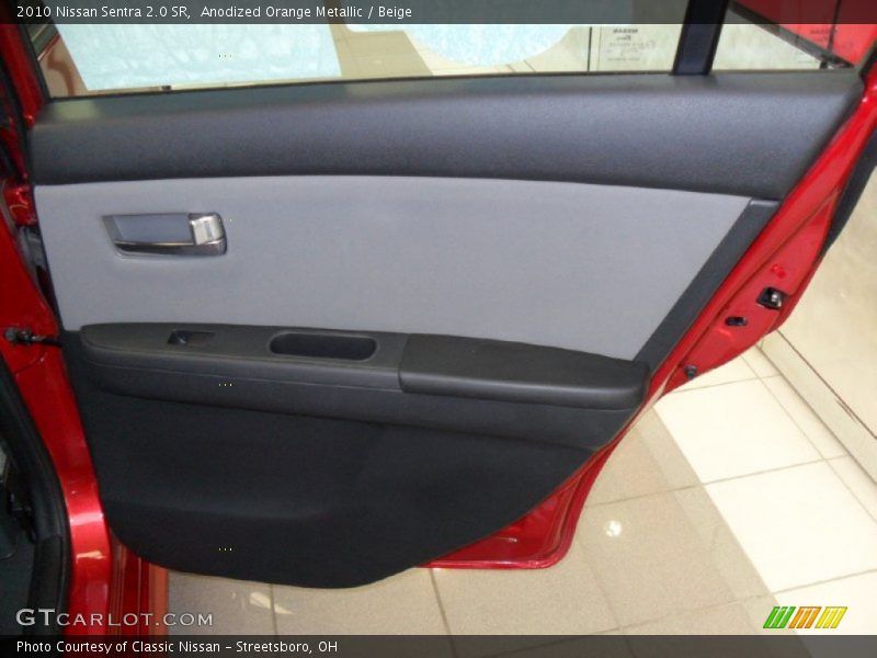 Anodized Orange Metallic / Beige 2010 Nissan Sentra 2.0 SR