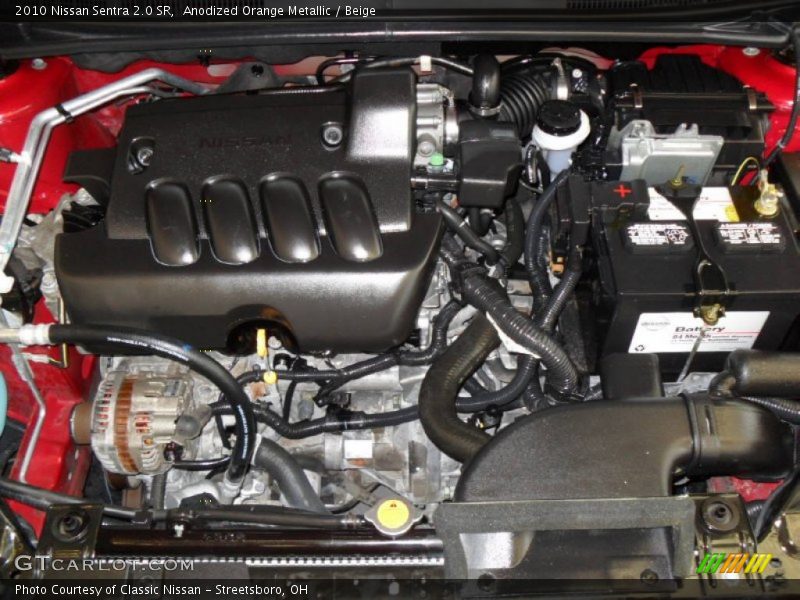 Anodized Orange Metallic / Beige 2010 Nissan Sentra 2.0 SR