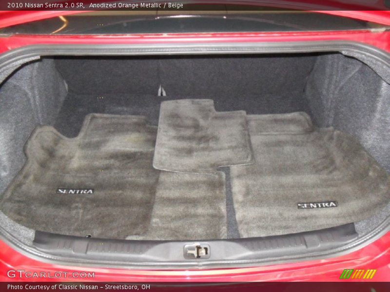 Anodized Orange Metallic / Beige 2010 Nissan Sentra 2.0 SR