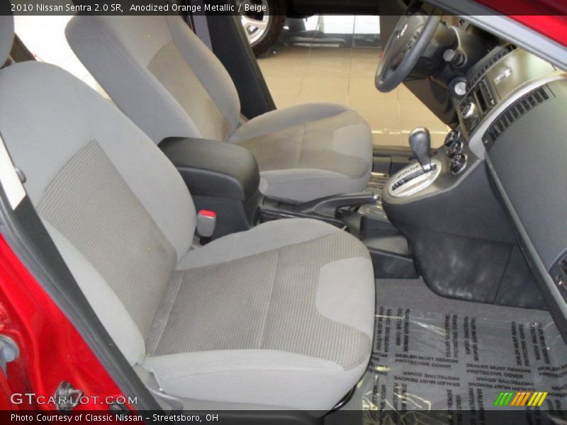 Anodized Orange Metallic / Beige 2010 Nissan Sentra 2.0 SR