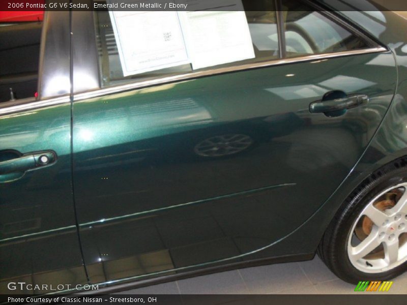 Emerald Green Metallic / Ebony 2006 Pontiac G6 V6 Sedan