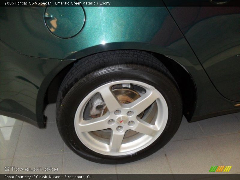Emerald Green Metallic / Ebony 2006 Pontiac G6 V6 Sedan