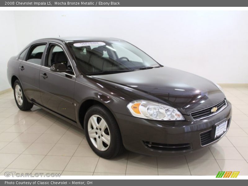 Mocha Bronze Metallic / Ebony Black 2008 Chevrolet Impala LS