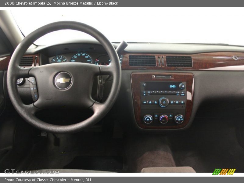 Mocha Bronze Metallic / Ebony Black 2008 Chevrolet Impala LS