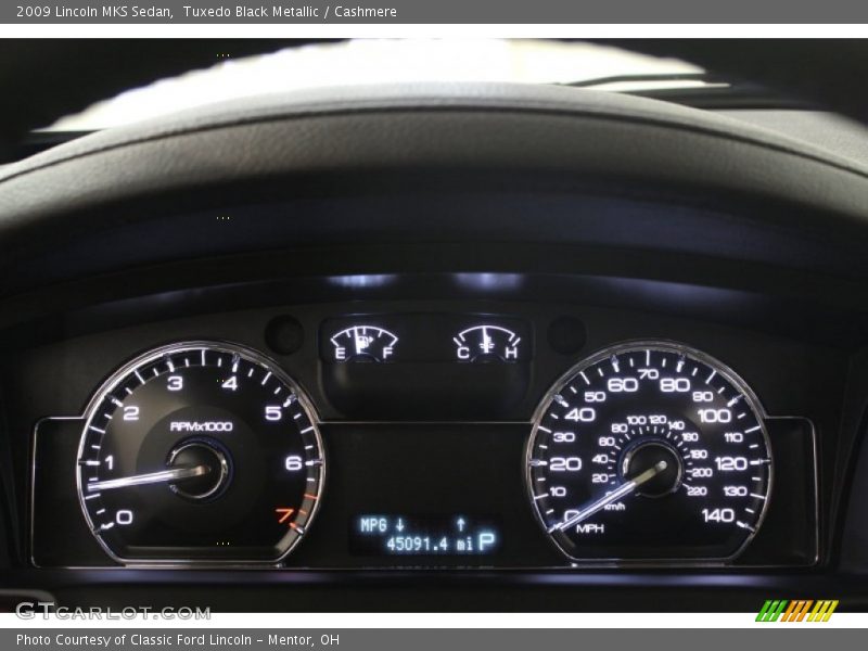 Tuxedo Black Metallic / Cashmere 2009 Lincoln MKS Sedan