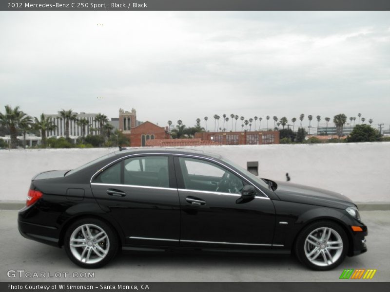 Black / Black 2012 Mercedes-Benz C 250 Sport