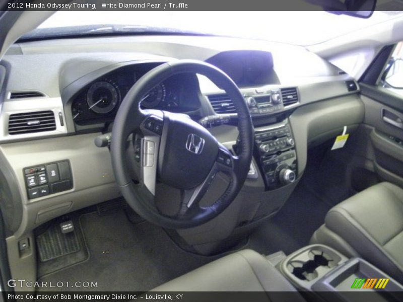 White Diamond Pearl / Truffle 2012 Honda Odyssey Touring