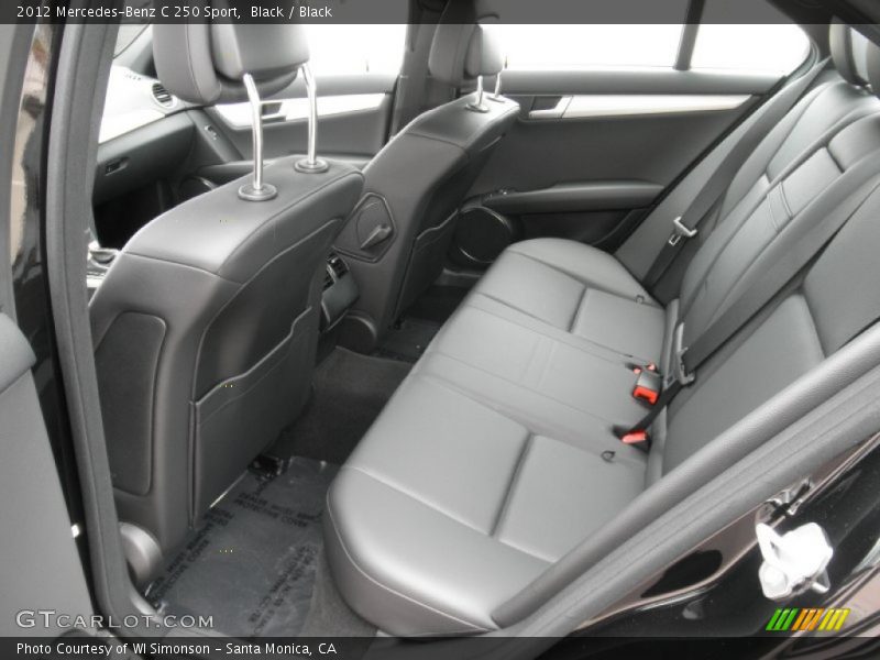 Black / Black 2012 Mercedes-Benz C 250 Sport