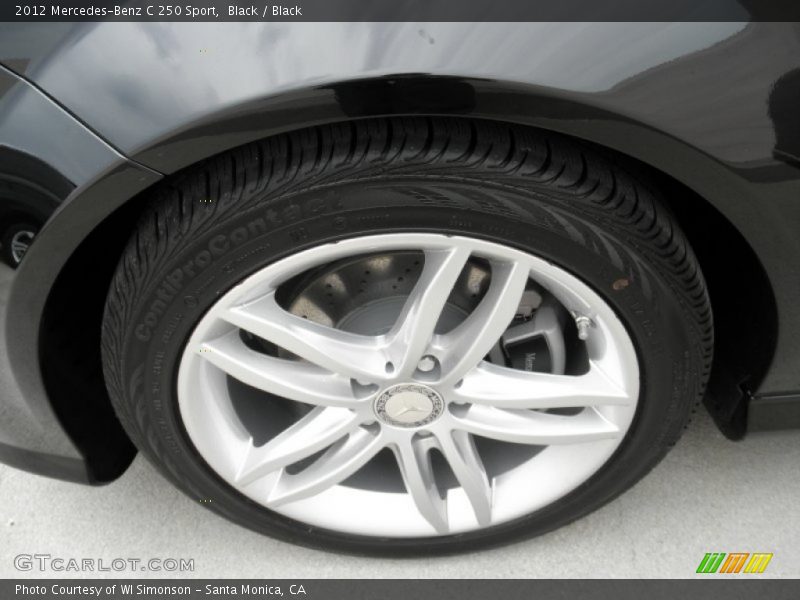 Black / Black 2012 Mercedes-Benz C 250 Sport