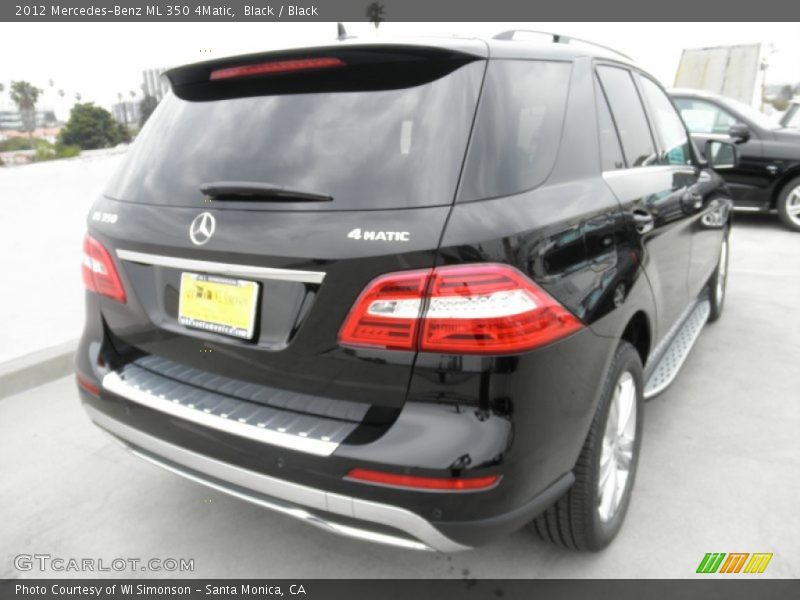 Black / Black 2012 Mercedes-Benz ML 350 4Matic