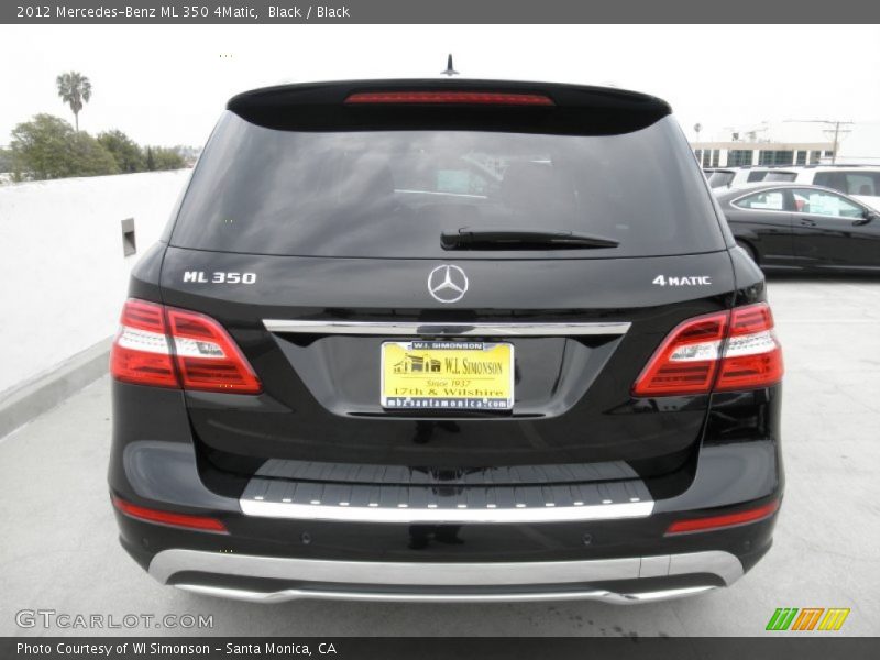 Black / Black 2012 Mercedes-Benz ML 350 4Matic