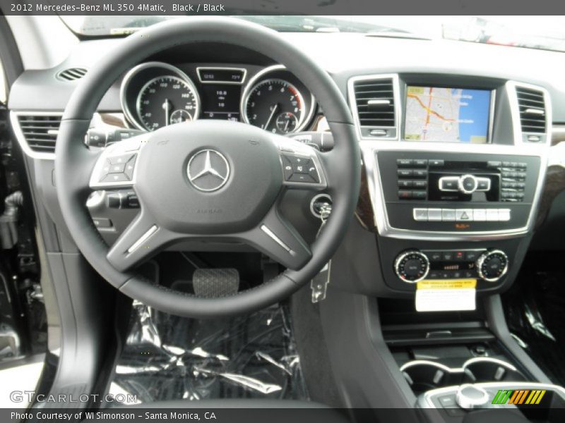 Black / Black 2012 Mercedes-Benz ML 350 4Matic