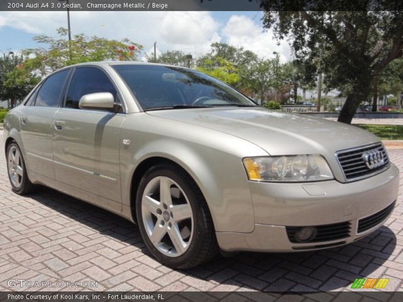 Front 3/4 View of 2004 A4 3.0 Sedan
