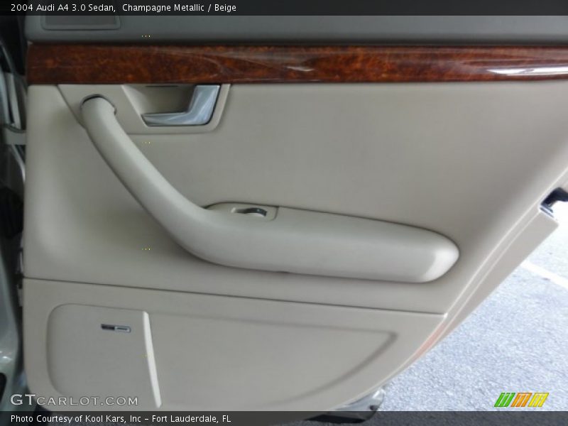 Champagne Metallic / Beige 2004 Audi A4 3.0 Sedan