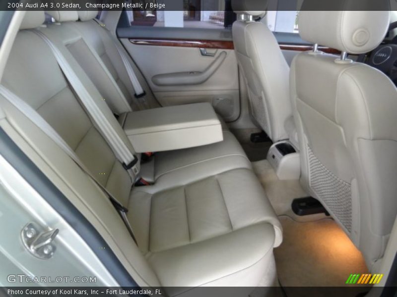 Rear Seat of 2004 A4 3.0 Sedan
