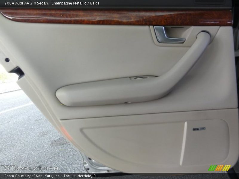 Champagne Metallic / Beige 2004 Audi A4 3.0 Sedan