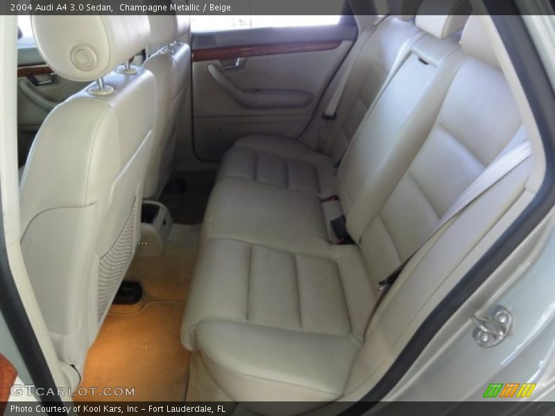 Champagne Metallic / Beige 2004 Audi A4 3.0 Sedan