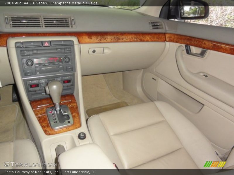 Champagne Metallic / Beige 2004 Audi A4 3.0 Sedan