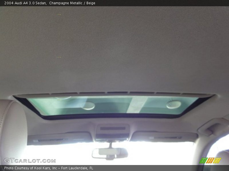 Champagne Metallic / Beige 2004 Audi A4 3.0 Sedan