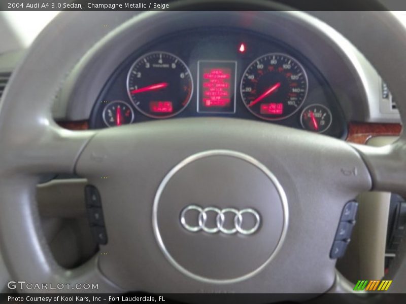 Champagne Metallic / Beige 2004 Audi A4 3.0 Sedan