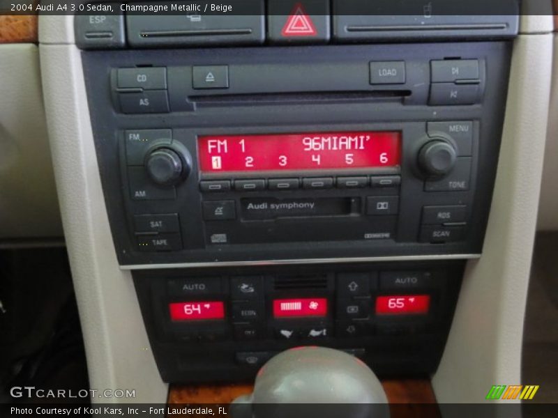 Champagne Metallic / Beige 2004 Audi A4 3.0 Sedan