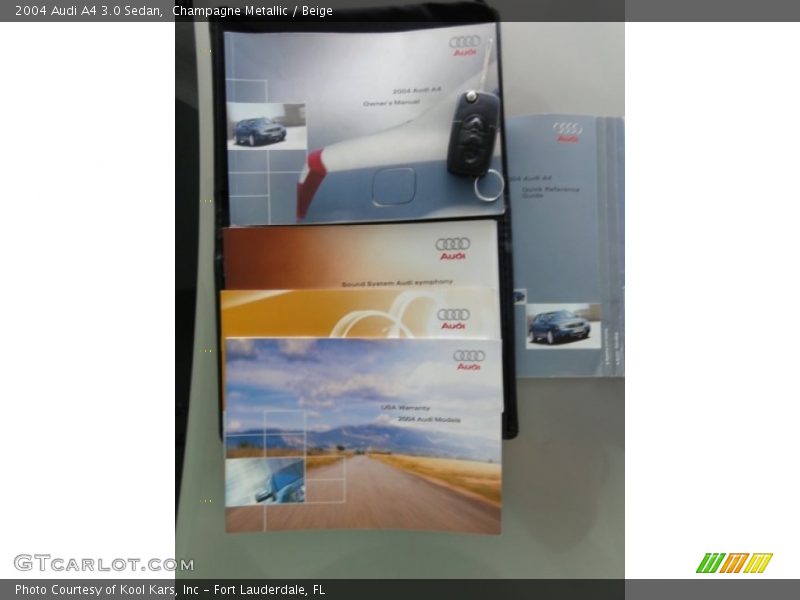 Champagne Metallic / Beige 2004 Audi A4 3.0 Sedan