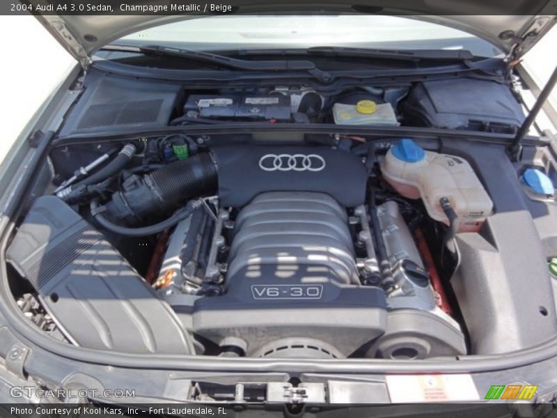  2004 A4 3.0 Sedan Engine - 3.0 Liter DOHC 30-Valve V6
