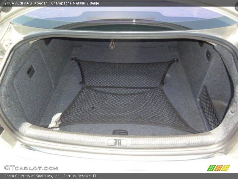 Champagne Metallic / Beige 2004 Audi A4 3.0 Sedan