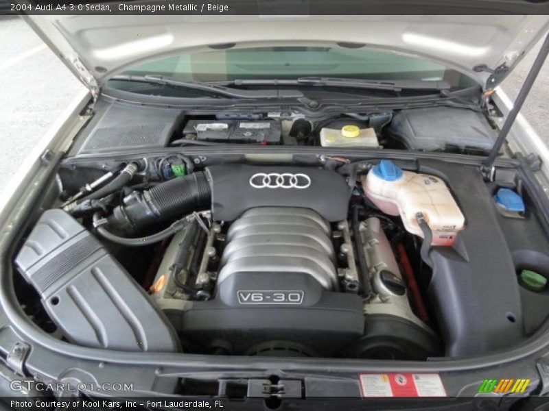  2004 A4 3.0 Sedan Engine - 3.0 Liter DOHC 30-Valve V6