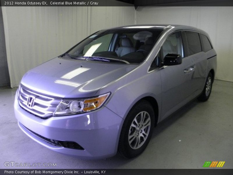 Celestial Blue Metallic / Gray 2012 Honda Odyssey EX
