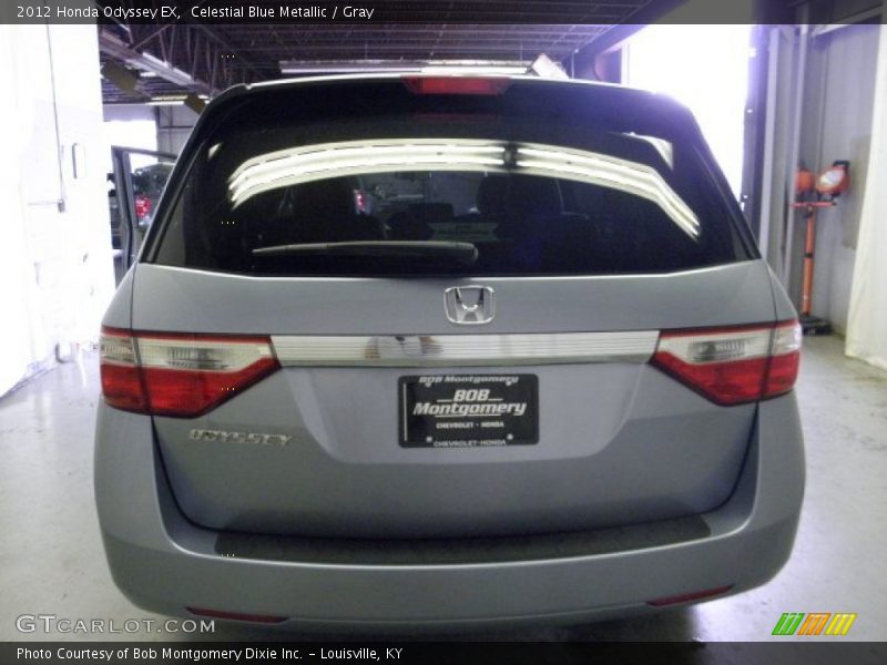 Celestial Blue Metallic / Gray 2012 Honda Odyssey EX
