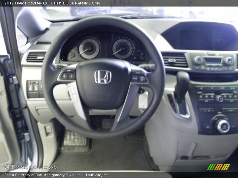 Celestial Blue Metallic / Gray 2012 Honda Odyssey EX