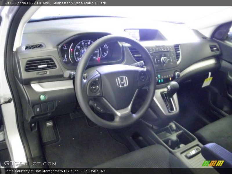 Alabaster Silver Metallic / Black 2012 Honda CR-V EX 4WD