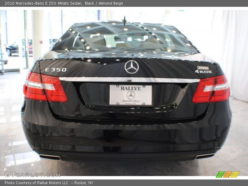 Black / Almond Beige 2010 Mercedes-Benz E 350 4Matic Sedan