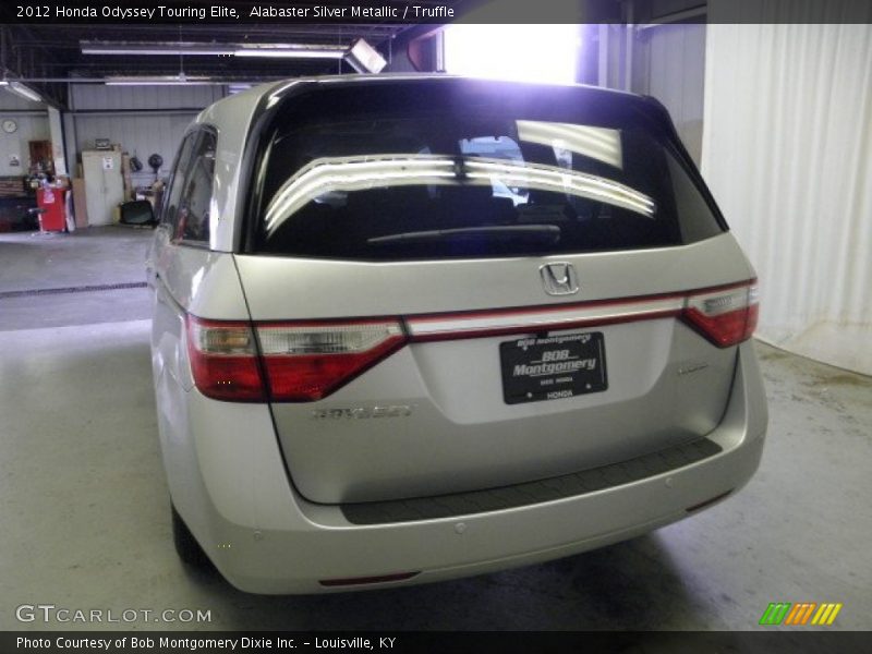 Alabaster Silver Metallic / Truffle 2012 Honda Odyssey Touring Elite