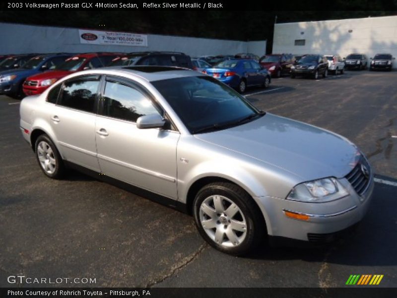 Reflex Silver Metallic / Black 2003 Volkswagen Passat GLX 4Motion Sedan