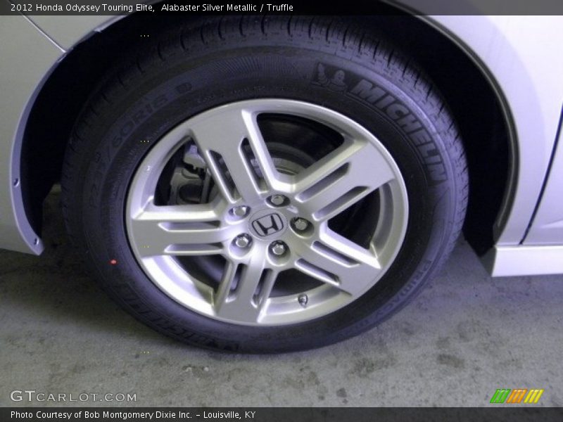 Alabaster Silver Metallic / Truffle 2012 Honda Odyssey Touring Elite