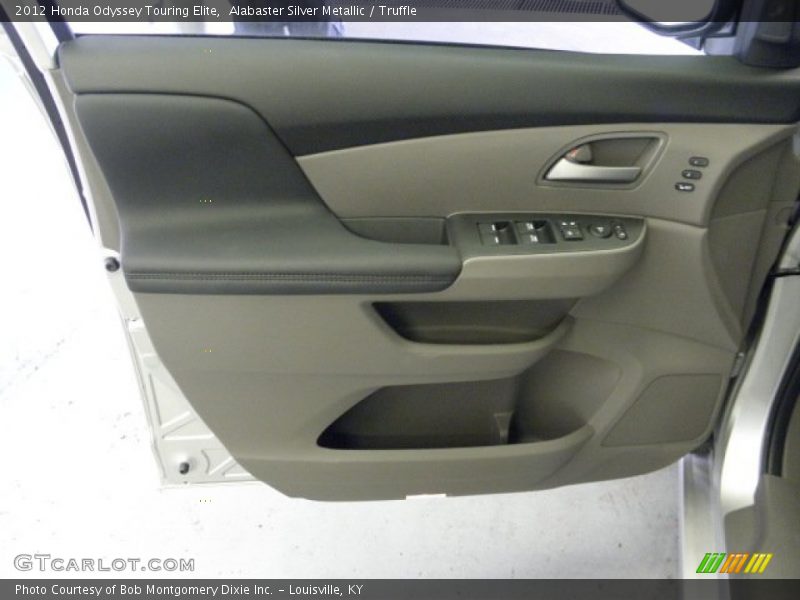 Alabaster Silver Metallic / Truffle 2012 Honda Odyssey Touring Elite