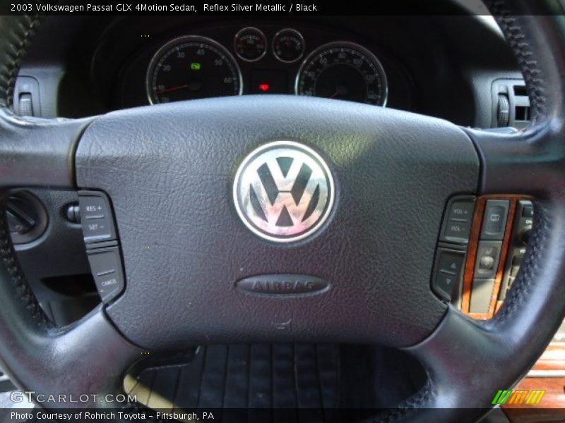 Reflex Silver Metallic / Black 2003 Volkswagen Passat GLX 4Motion Sedan