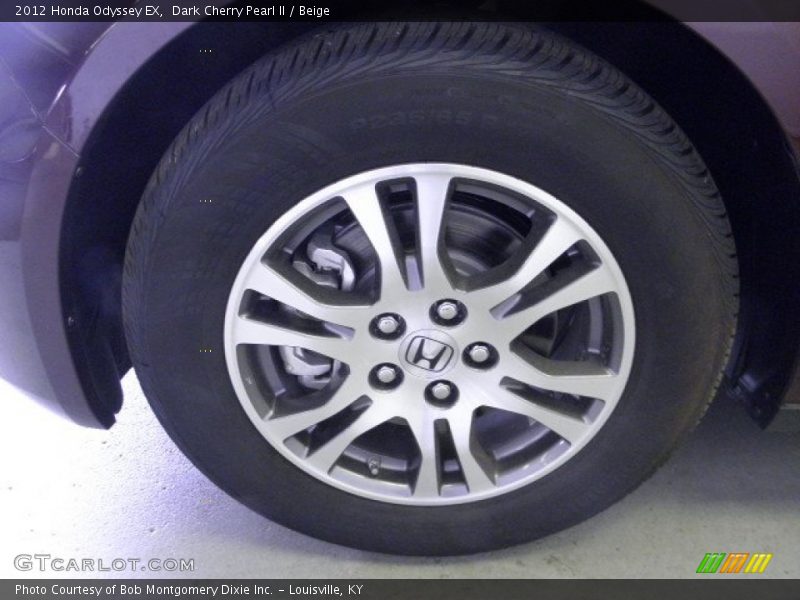 Dark Cherry Pearl II / Beige 2012 Honda Odyssey EX
