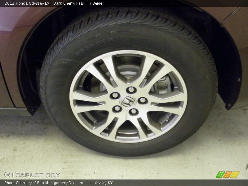 Dark Cherry Pearl II / Beige 2012 Honda Odyssey EX