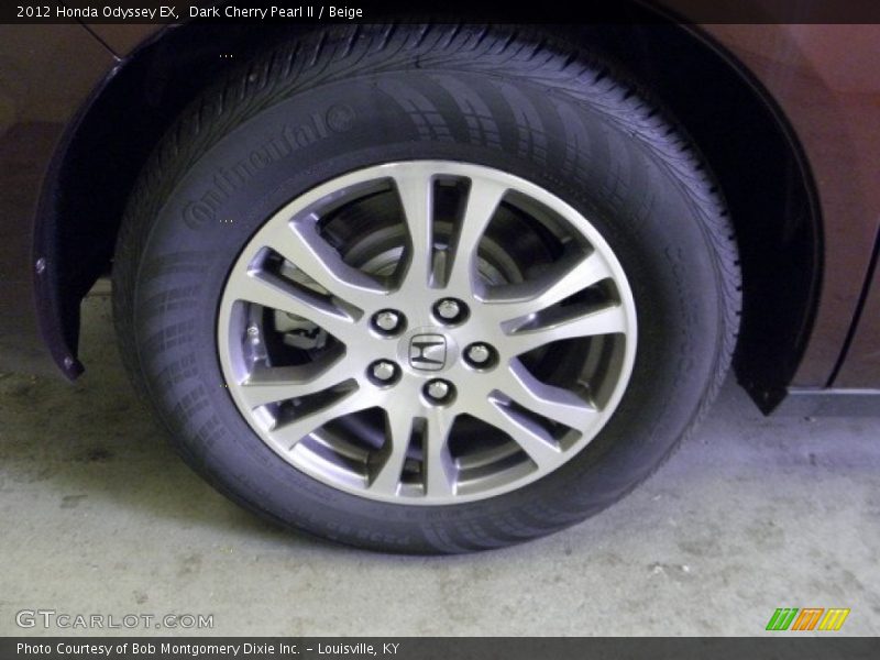 Dark Cherry Pearl II / Beige 2012 Honda Odyssey EX