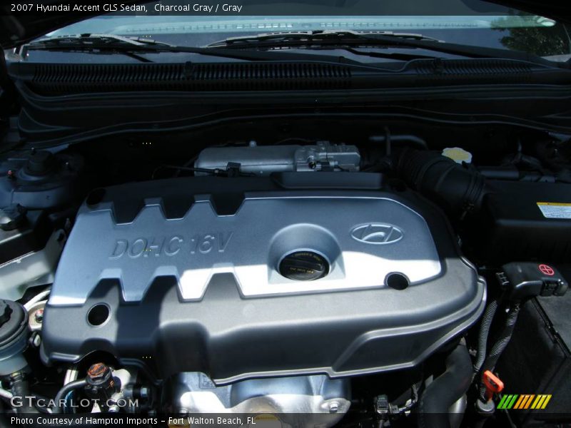 Charcoal Gray / Gray 2007 Hyundai Accent GLS Sedan