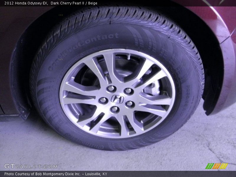 Dark Cherry Pearl II / Beige 2012 Honda Odyssey EX