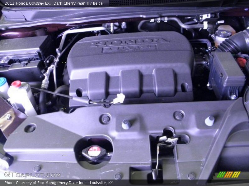 Dark Cherry Pearl II / Beige 2012 Honda Odyssey EX