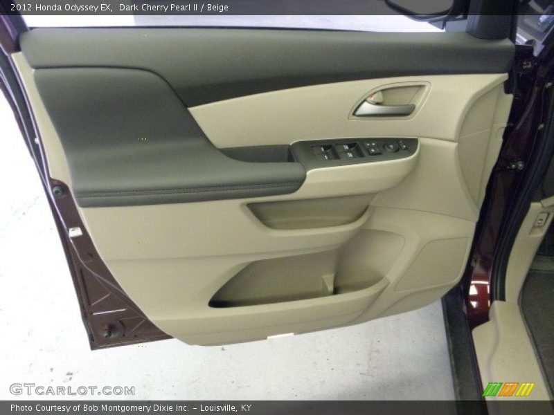 Dark Cherry Pearl II / Beige 2012 Honda Odyssey EX