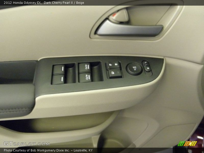 Dark Cherry Pearl II / Beige 2012 Honda Odyssey EX