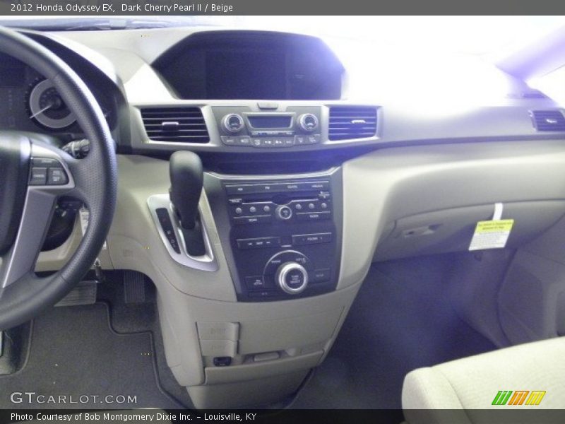 Dark Cherry Pearl II / Beige 2012 Honda Odyssey EX