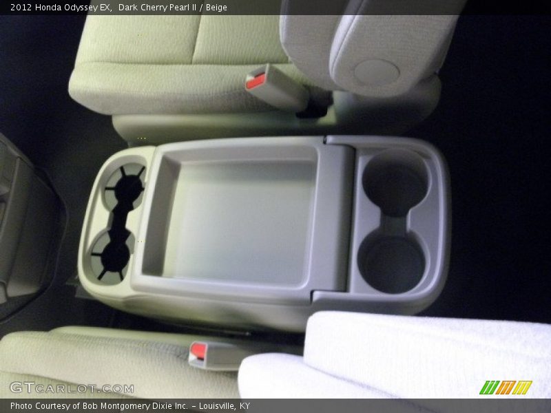 Dark Cherry Pearl II / Beige 2012 Honda Odyssey EX